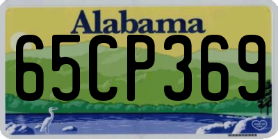 AL license plate 65CP369