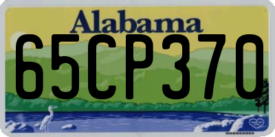 AL license plate 65CP370