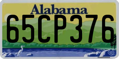 AL license plate 65CP376