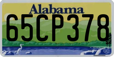 AL license plate 65CP378