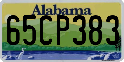 AL license plate 65CP383