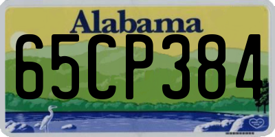 AL license plate 65CP384