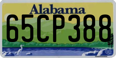AL license plate 65CP388