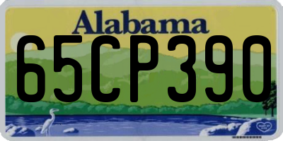 AL license plate 65CP390
