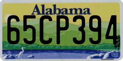 AL license plate 65CP394