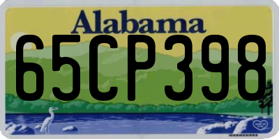 AL license plate 65CP398