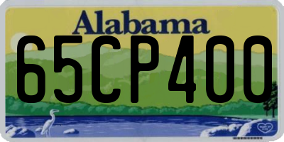AL license plate 65CP400
