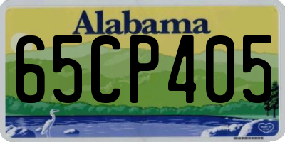 AL license plate 65CP405