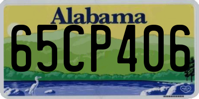 AL license plate 65CP406