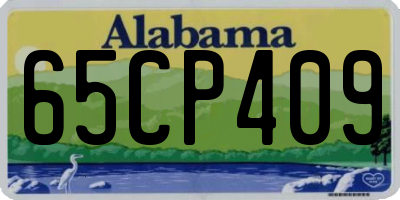 AL license plate 65CP409