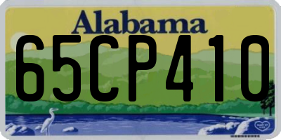 AL license plate 65CP410