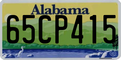 AL license plate 65CP415