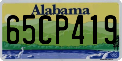AL license plate 65CP419