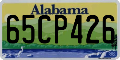 AL license plate 65CP426