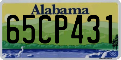 AL license plate 65CP431
