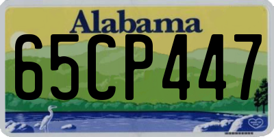 AL license plate 65CP447