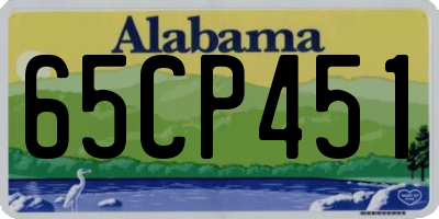 AL license plate 65CP451