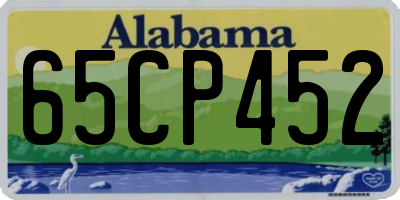 AL license plate 65CP452