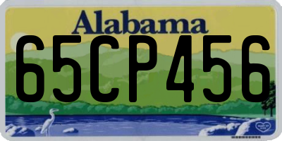 AL license plate 65CP456
