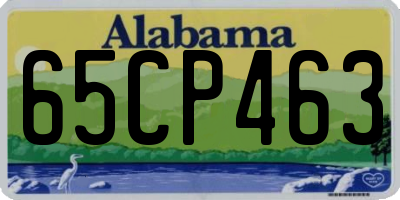 AL license plate 65CP463