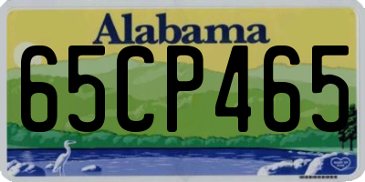 AL license plate 65CP465