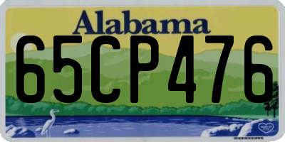 AL license plate 65CP476