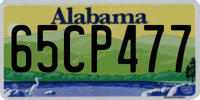 AL license plate 65CP477