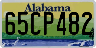 AL license plate 65CP482