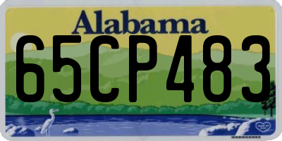 AL license plate 65CP483
