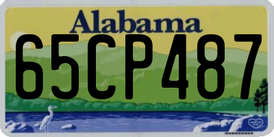 AL license plate 65CP487