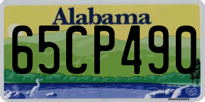 AL license plate 65CP490