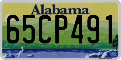 AL license plate 65CP491