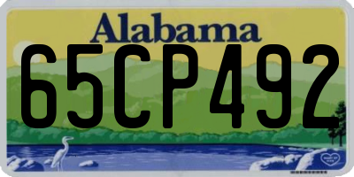 AL license plate 65CP492