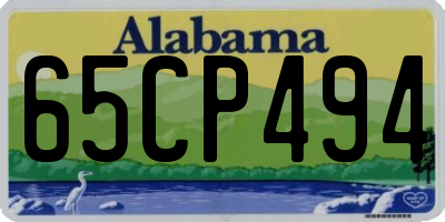 AL license plate 65CP494