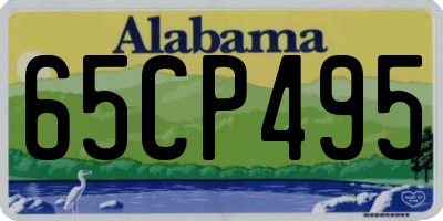 AL license plate 65CP495