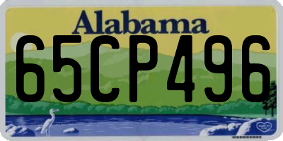 AL license plate 65CP496