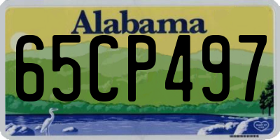 AL license plate 65CP497