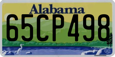 AL license plate 65CP498