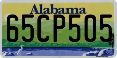AL license plate 65CP505
