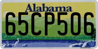 AL license plate 65CP506