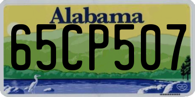 AL license plate 65CP507