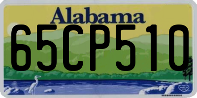 AL license plate 65CP510