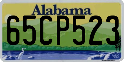 AL license plate 65CP523