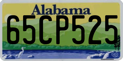 AL license plate 65CP525
