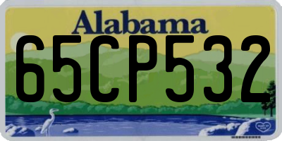 AL license plate 65CP532