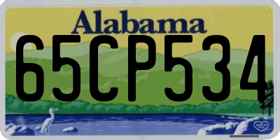 AL license plate 65CP534