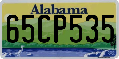 AL license plate 65CP535