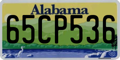 AL license plate 65CP536