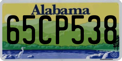AL license plate 65CP538