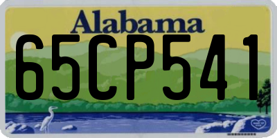 AL license plate 65CP541